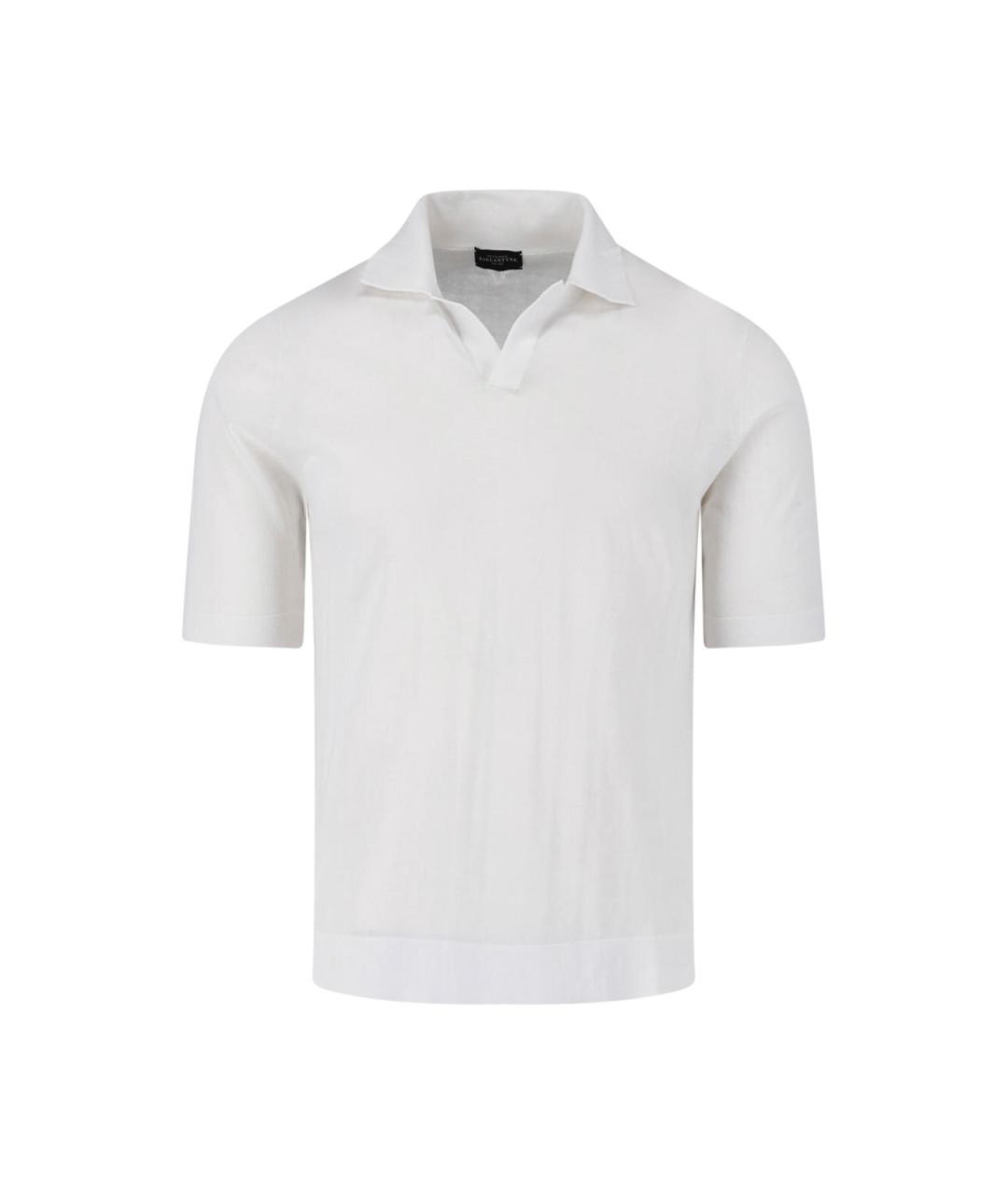 BALLANTYNE Белое поло с коротким рукавом, фото 1