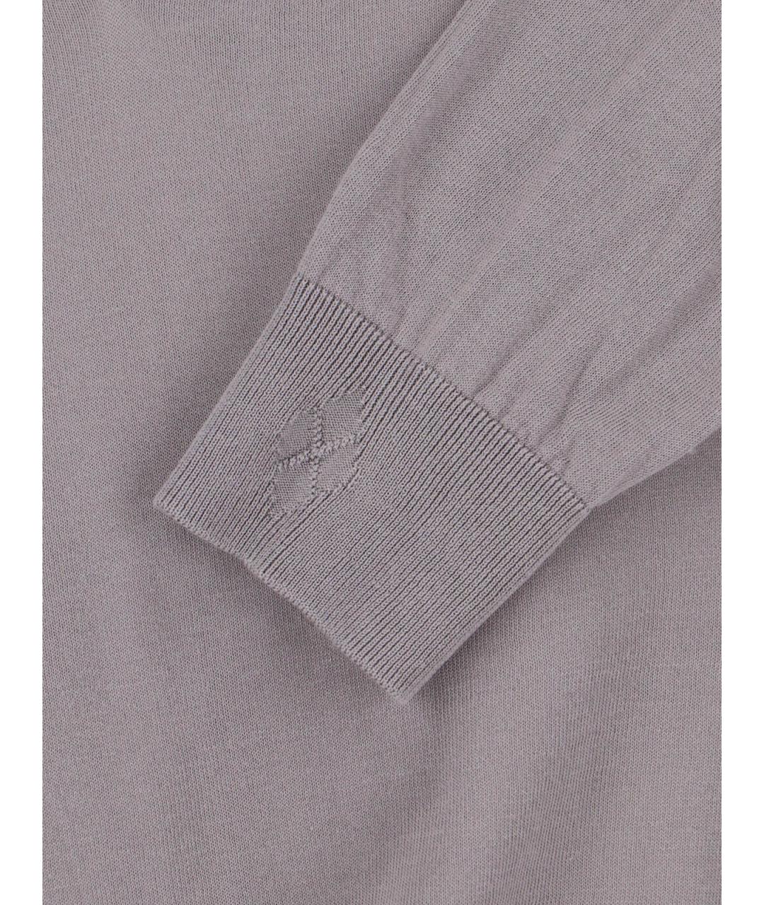 BALLANTYNE Серый хлопковый джемпер / свитер, фото 3