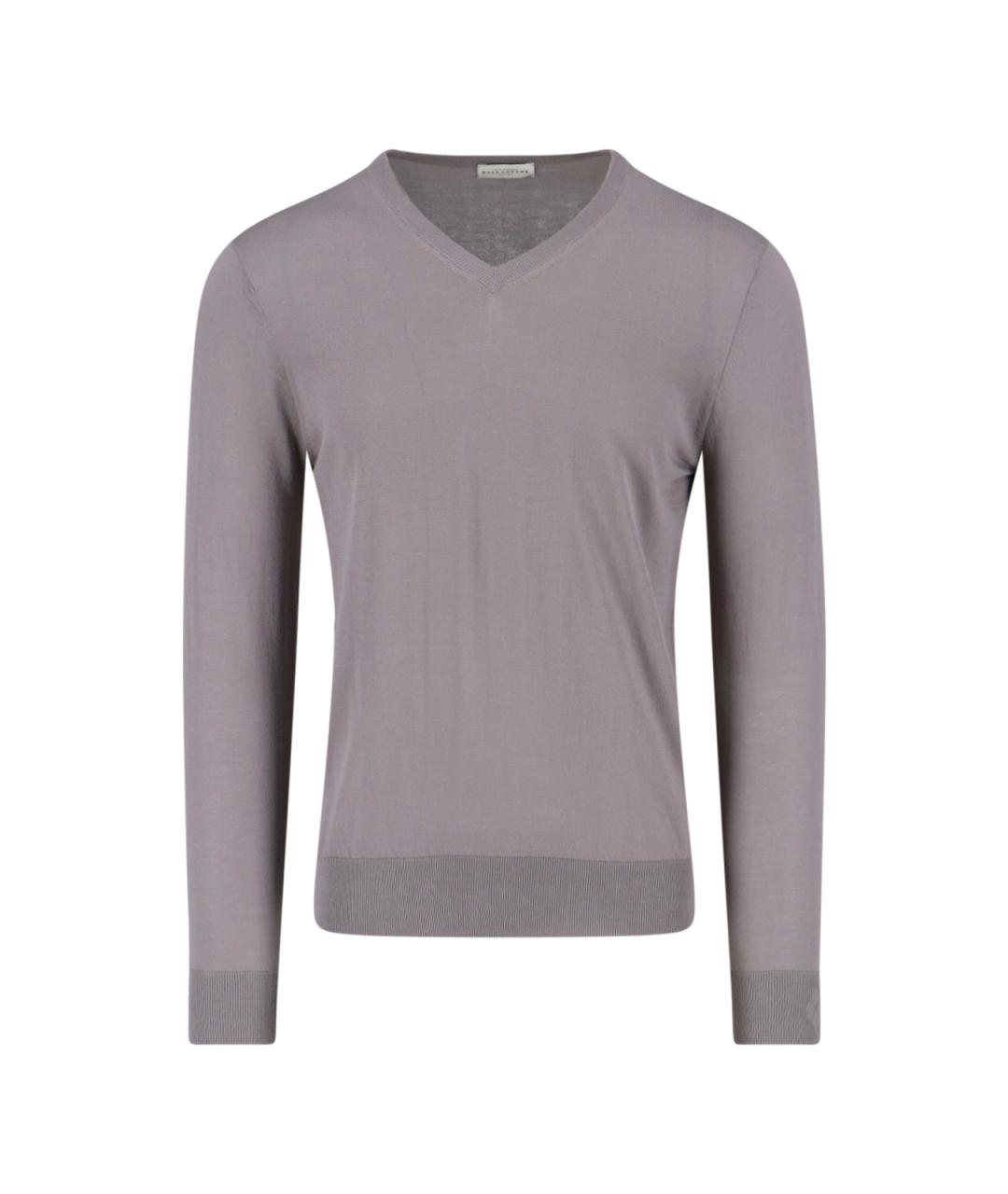 BALLANTYNE Серый хлопковый джемпер / свитер, фото 1