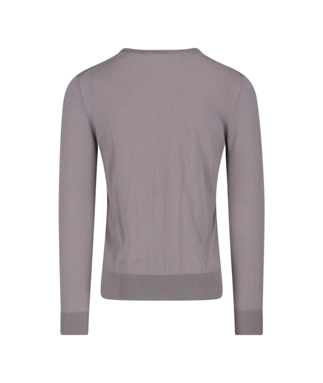 BALLANTYNE Серый хлопковый джемпер / свитер, фото 2