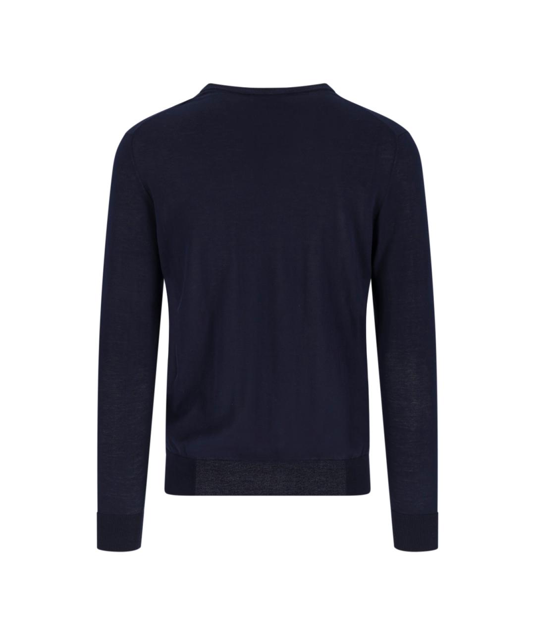 BALLANTYNE Синий хлопковый джемпер / свитер, фото 2