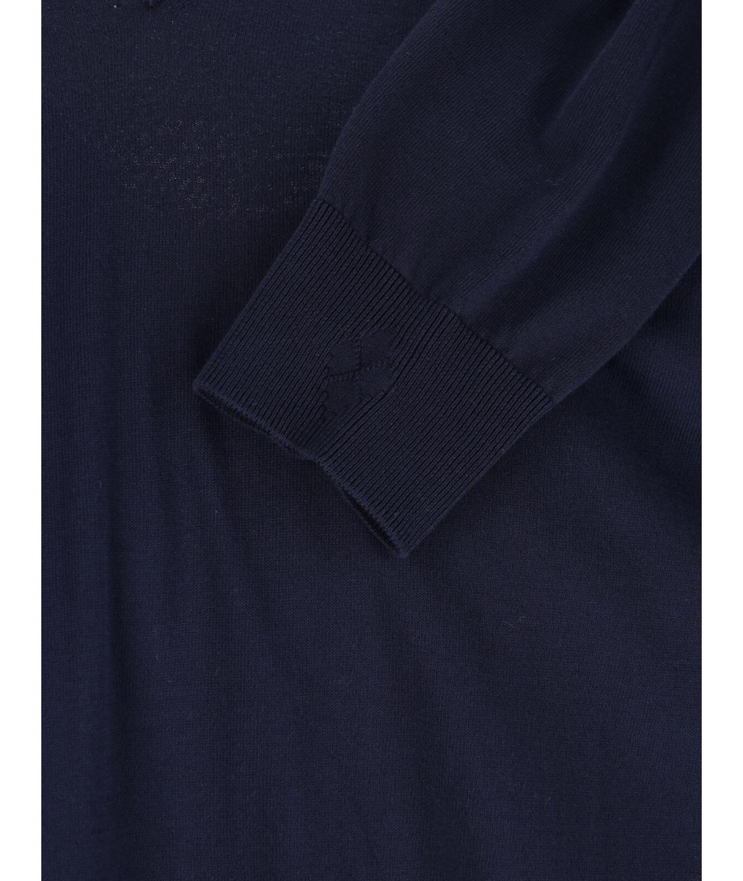 BALLANTYNE Синий хлопковый джемпер / свитер, фото 3