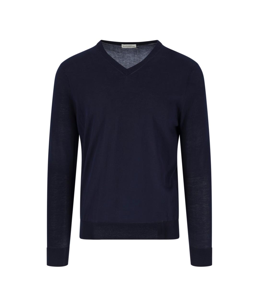 BALLANTYNE Синий хлопковый джемпер / свитер, фото 1
