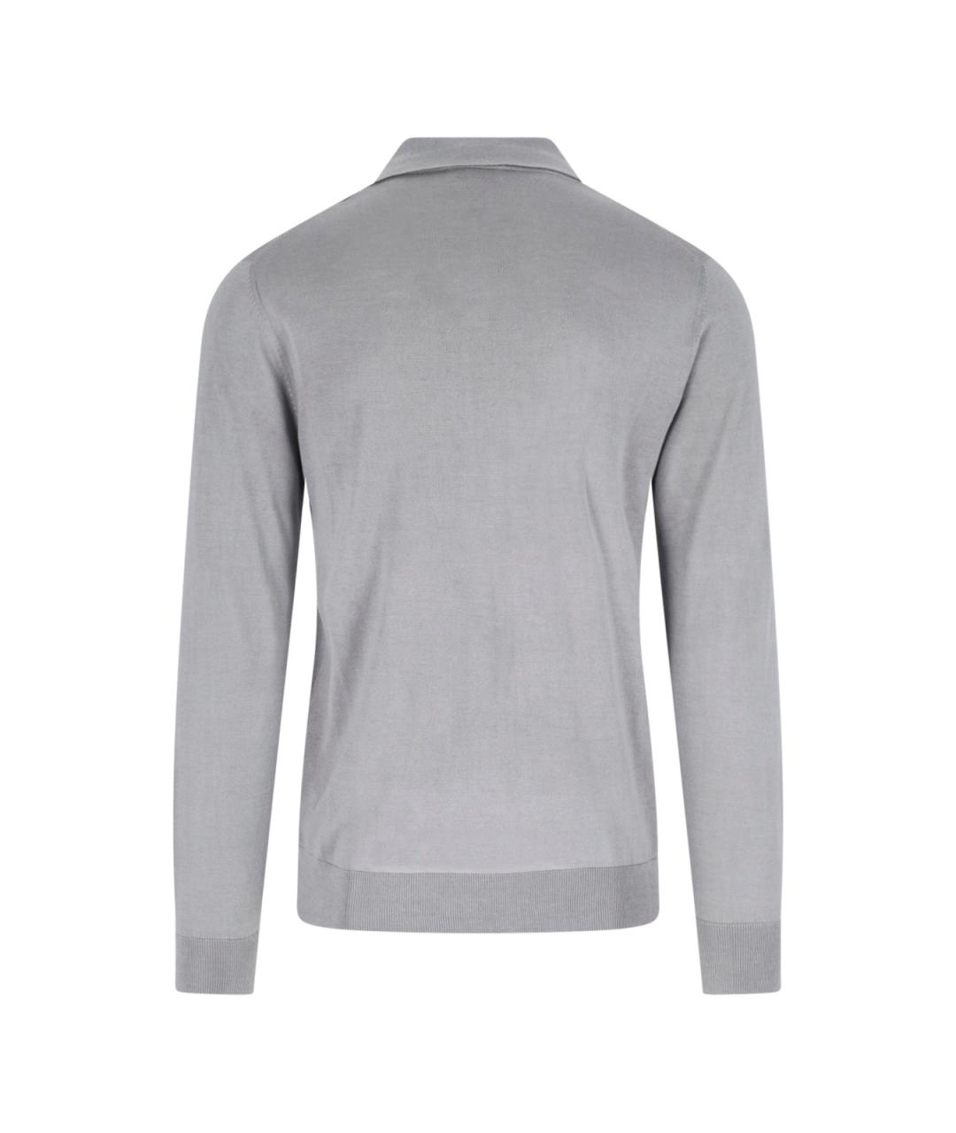 BALLANTYNE Серый шелковый джемпер / свитер, фото 2