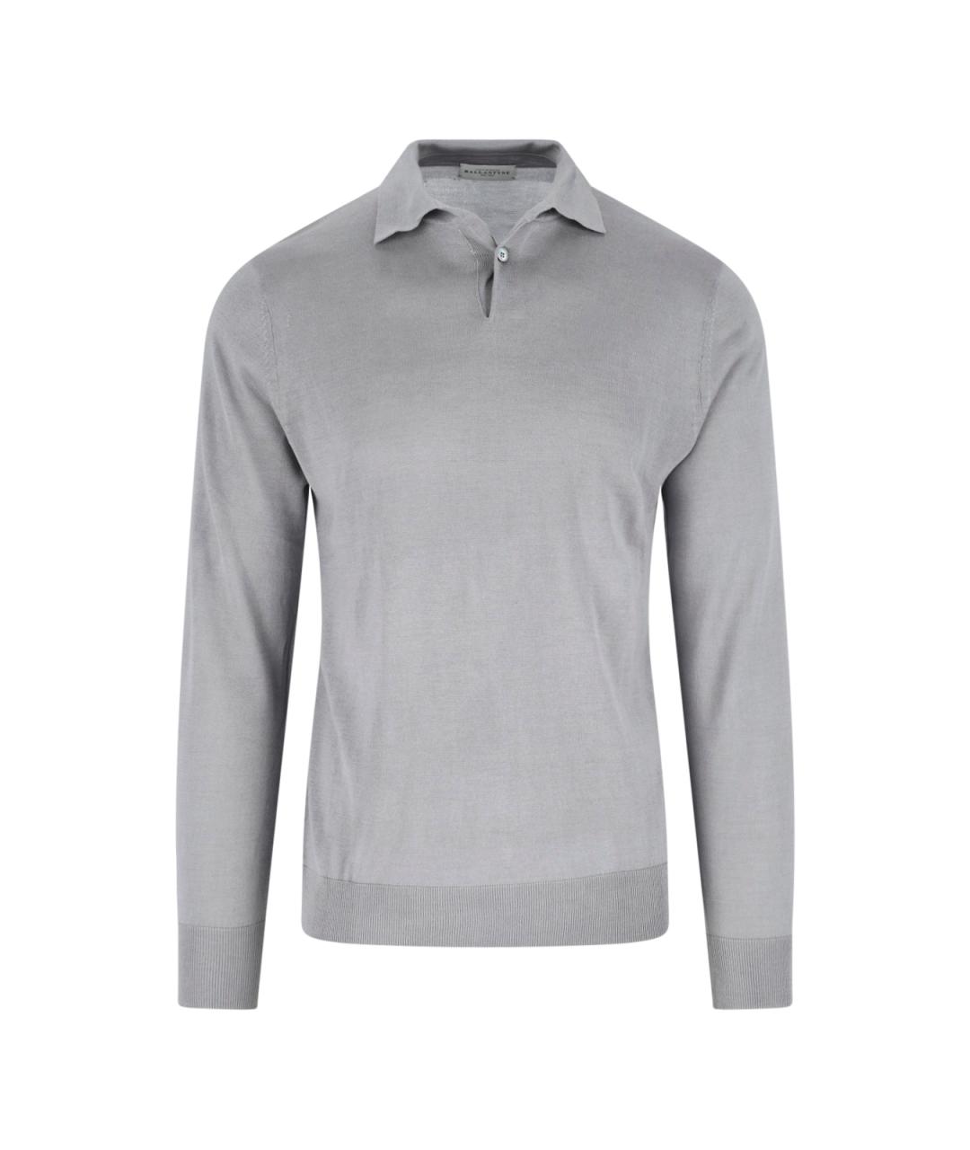 BALLANTYNE Серый шелковый джемпер / свитер, фото 1