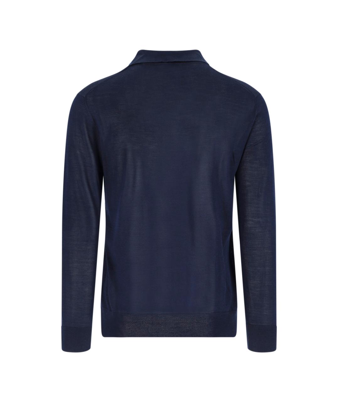 BALLANTYNE Синий шелковый джемпер / свитер, фото 2