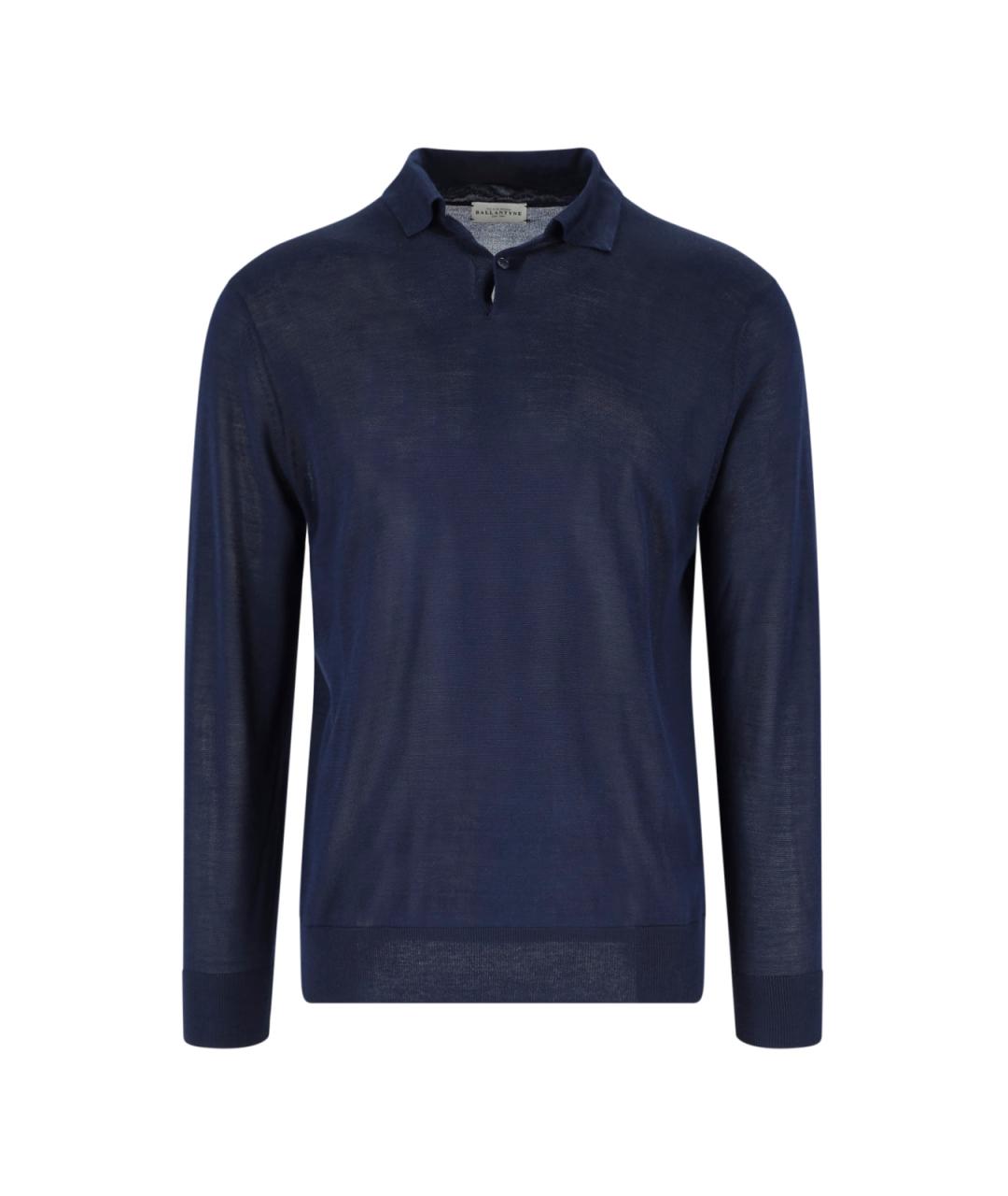 BALLANTYNE Синий шелковый джемпер / свитер, фото 1