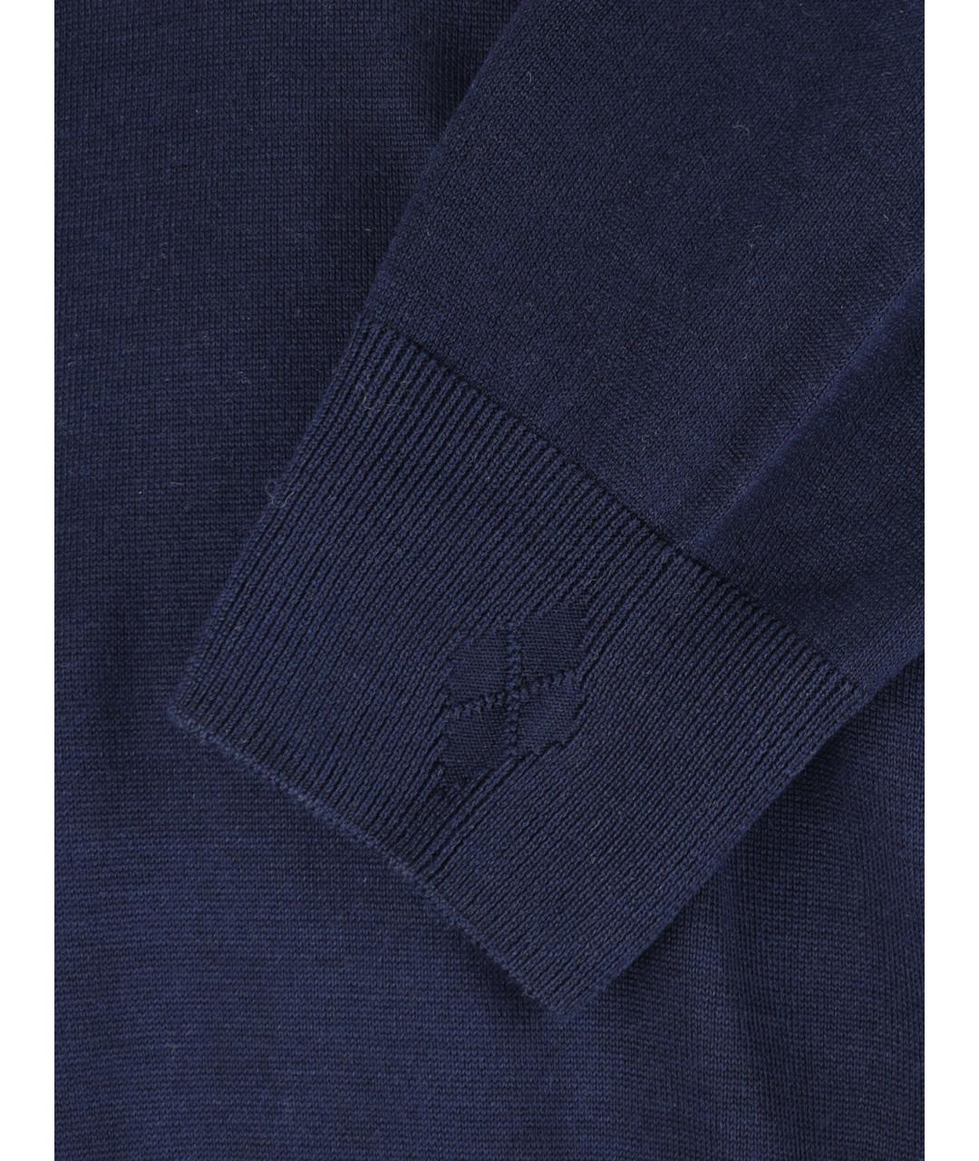 BALLANTYNE Синий шелковый джемпер / свитер, фото 3