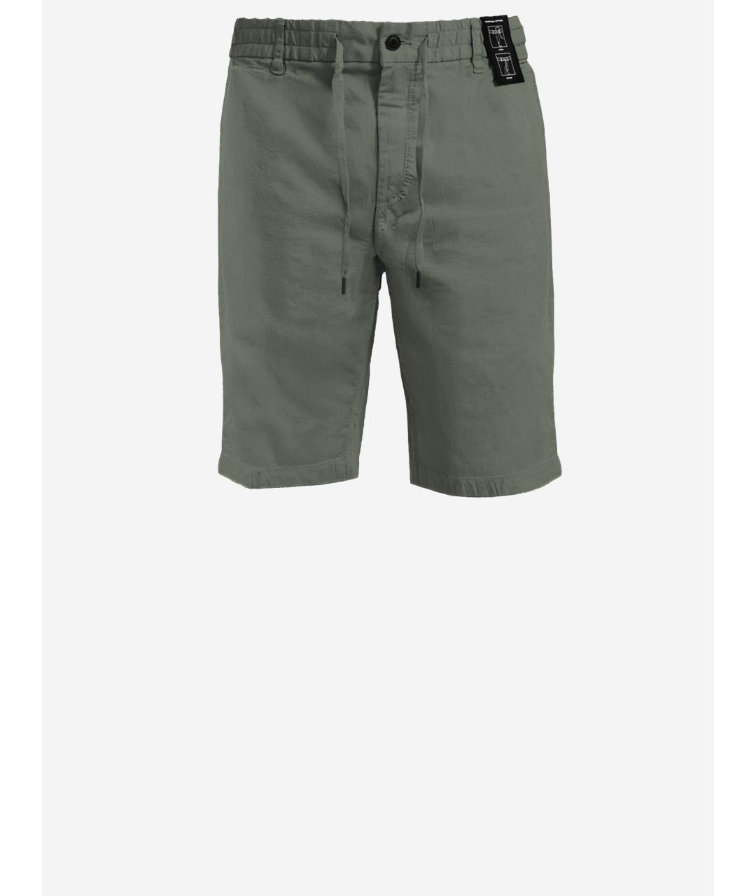 HUGO BOSS Зеленые хлопковые шорты, фото 4