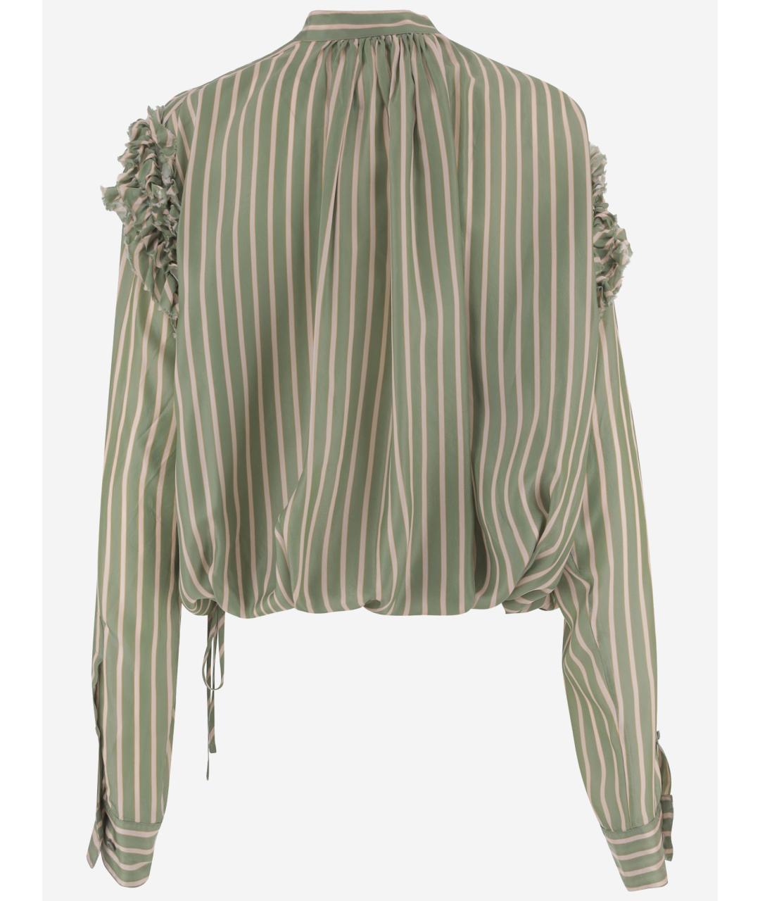 DRIES VAN NOTEN Зеленая рубашка, фото 2