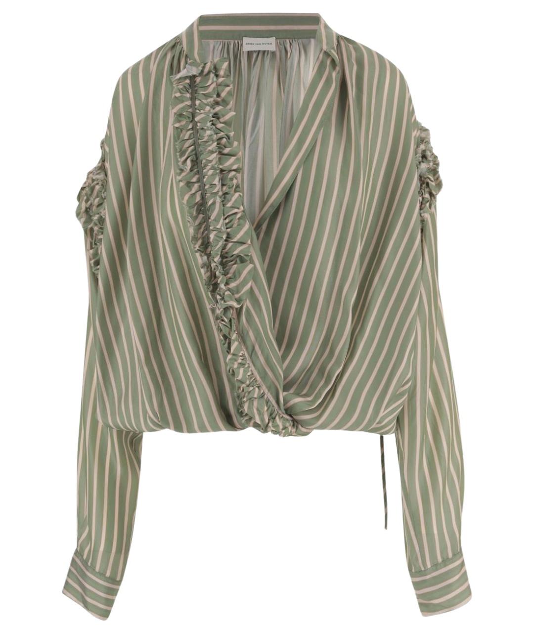 DRIES VAN NOTEN Зеленая рубашка, фото 1