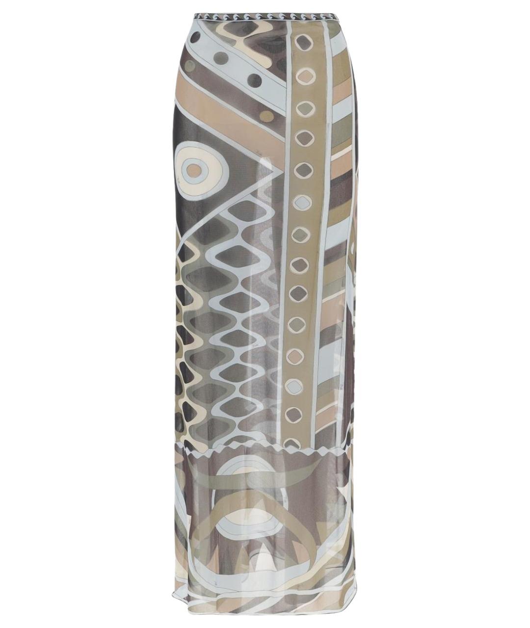 EMILIO PUCCI Мульти полиамидовая юбка макси, фото 1