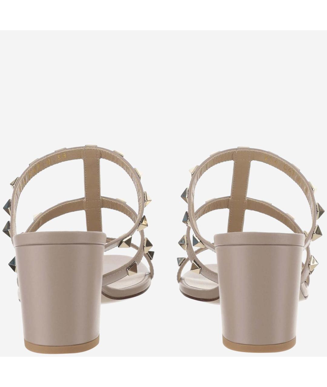 VALENTINO Розовые кожаные мюли, фото 4