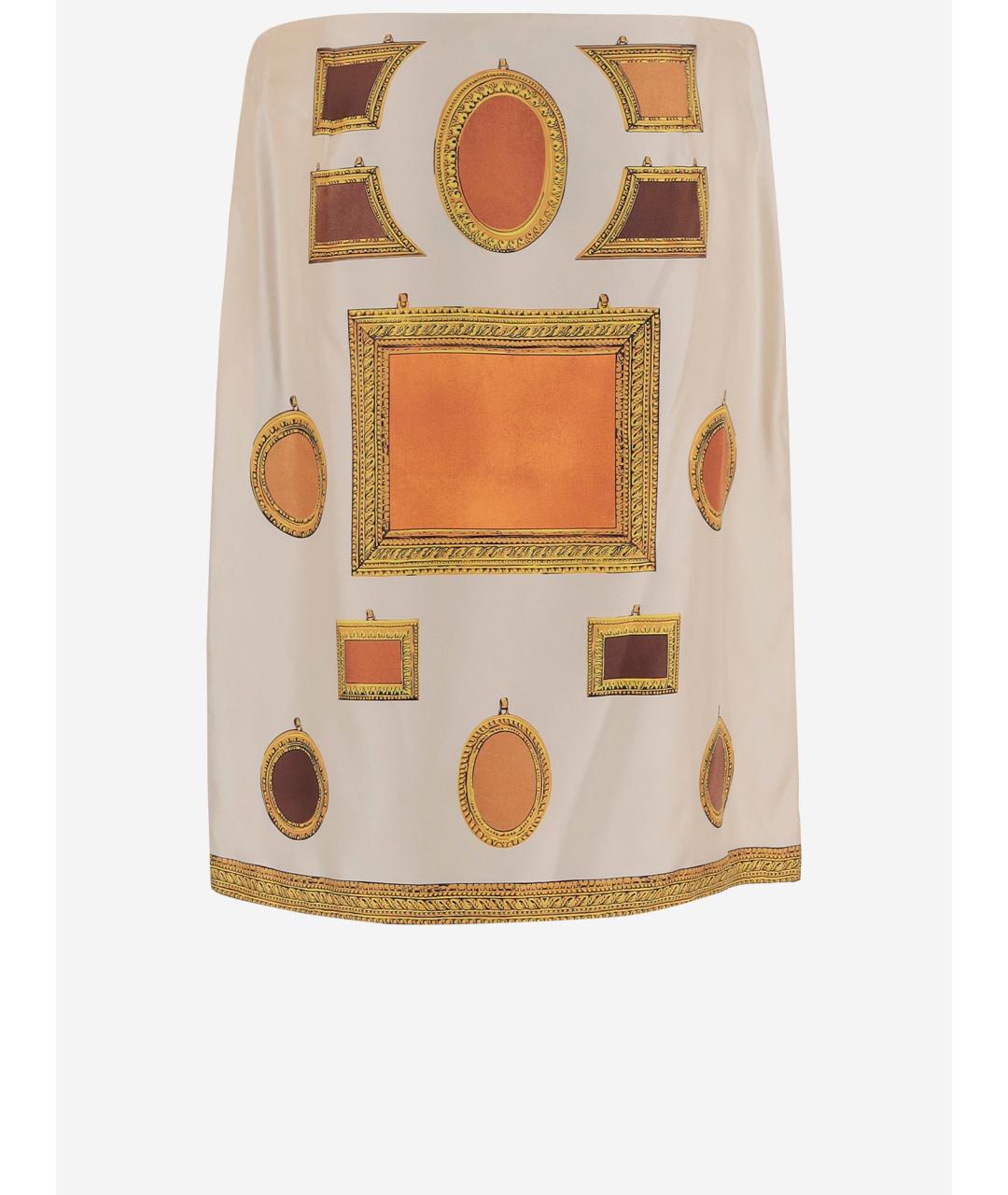 VERSACE Мульти юбка миди, фото 3