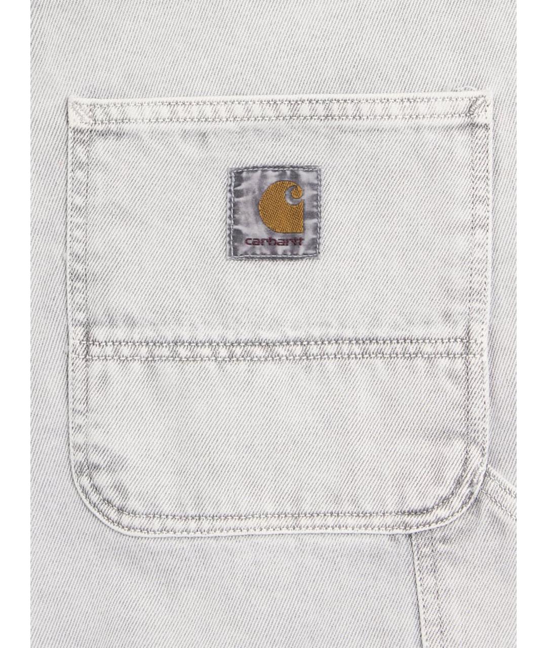 CARHARTT WIP Серые хлопковые шорты, фото 3