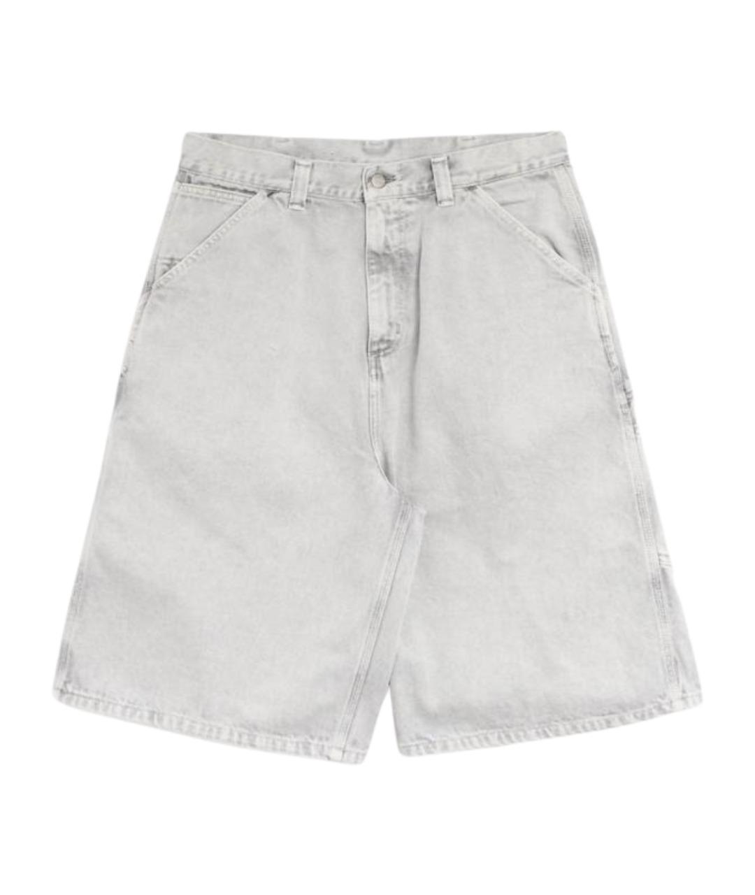 CARHARTT WIP Серые хлопковые шорты, фото 1