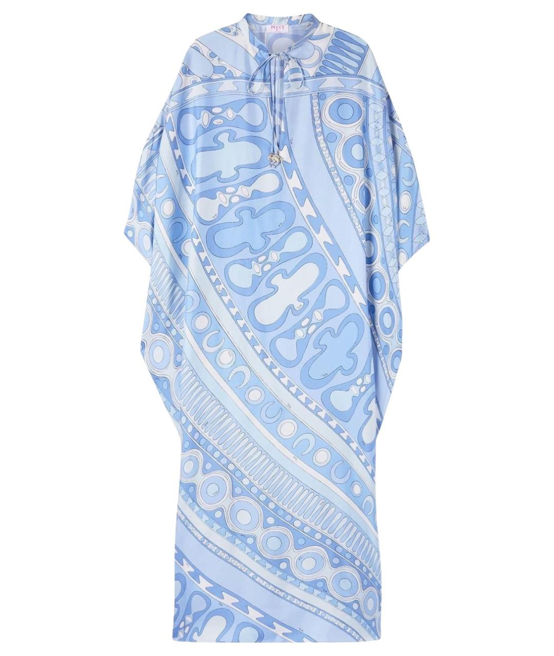 EMILIO PUCCI Синее повседневное платье, фото 1