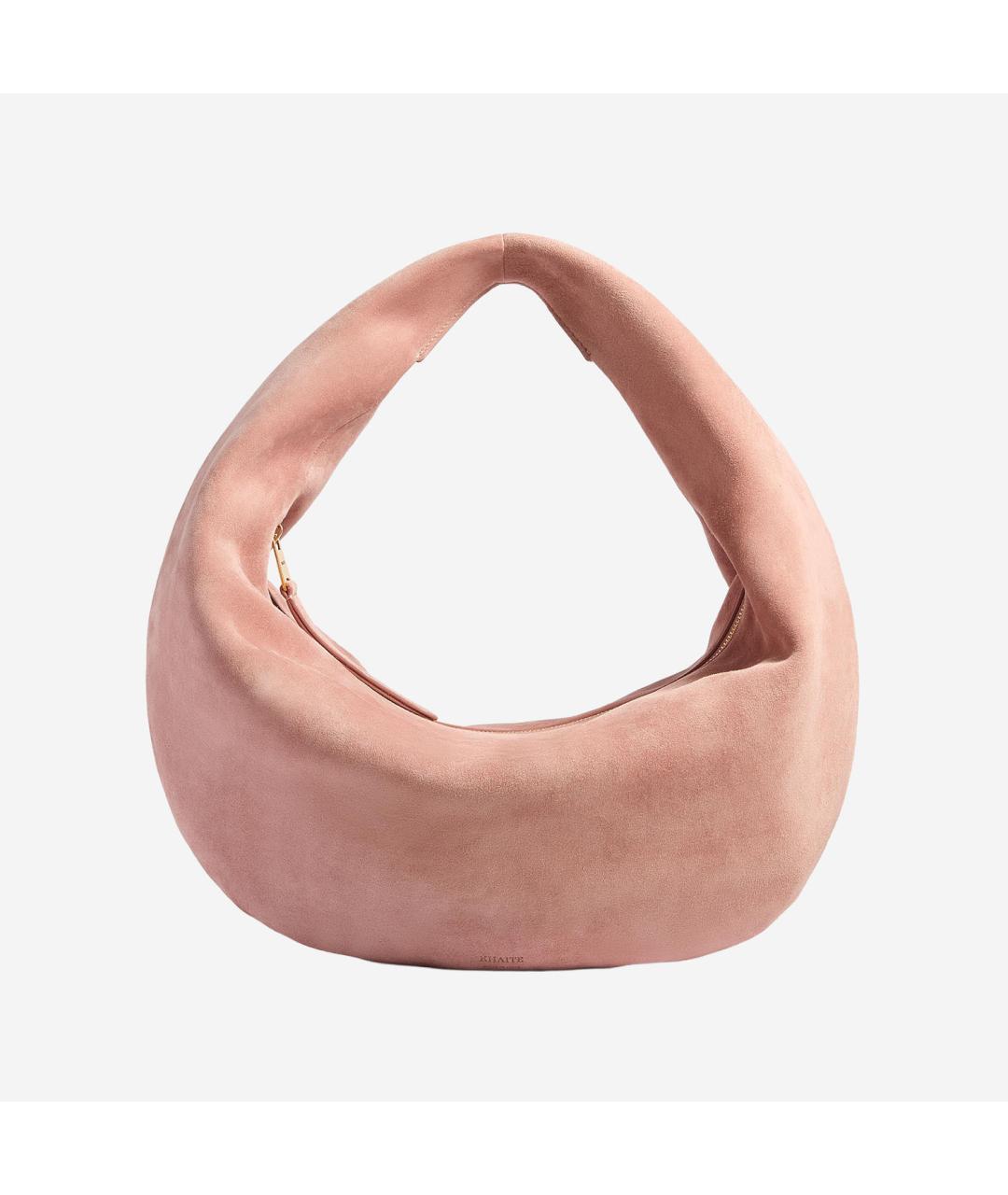 KHAITE Розовая кожаная сумка тоут, фото 5