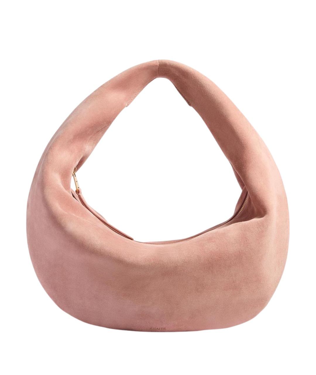 KHAITE Розовая кожаная сумка тоут, фото 1