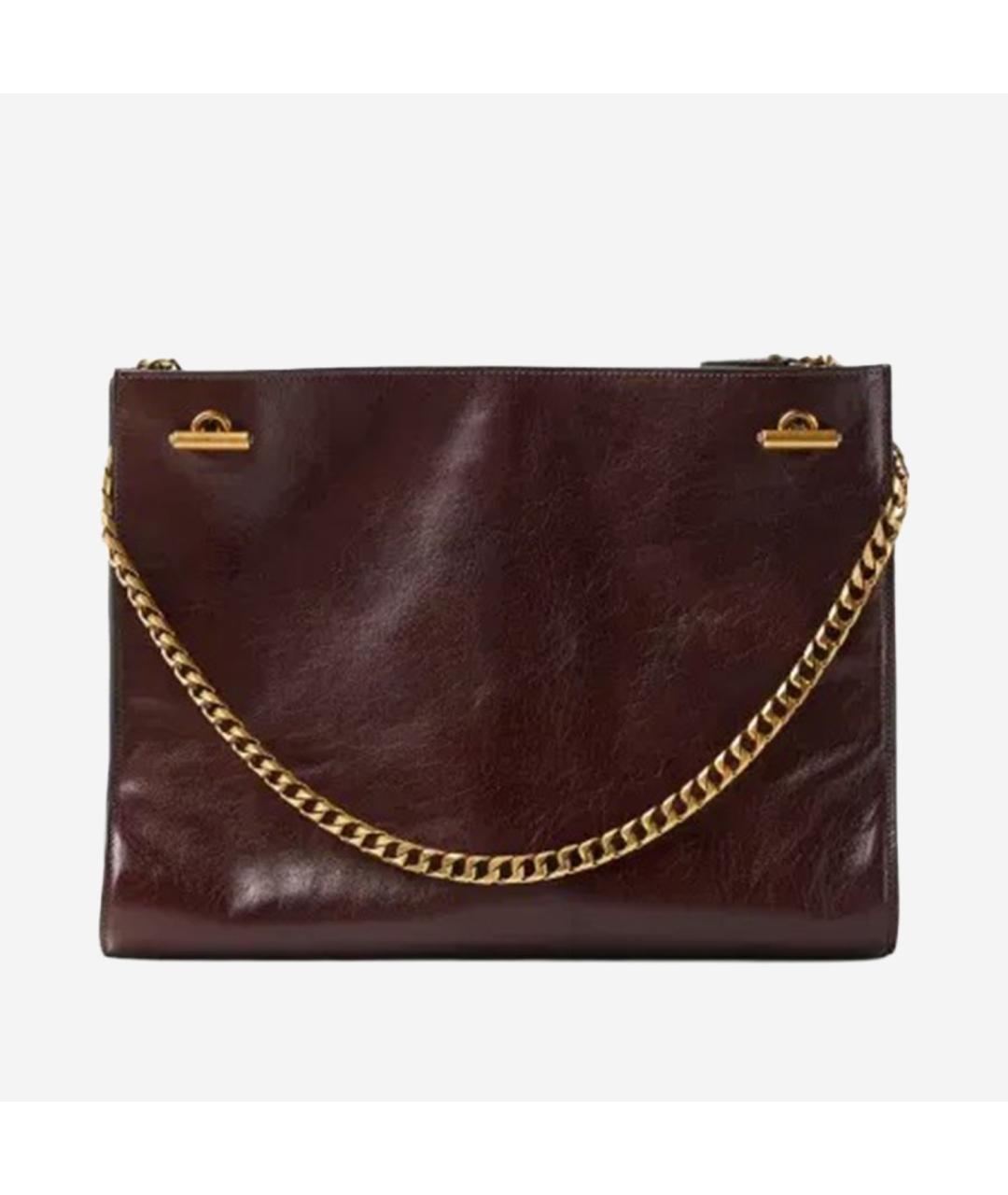 VERSACE Коричневая кожаная сумка через плечо, фото 3