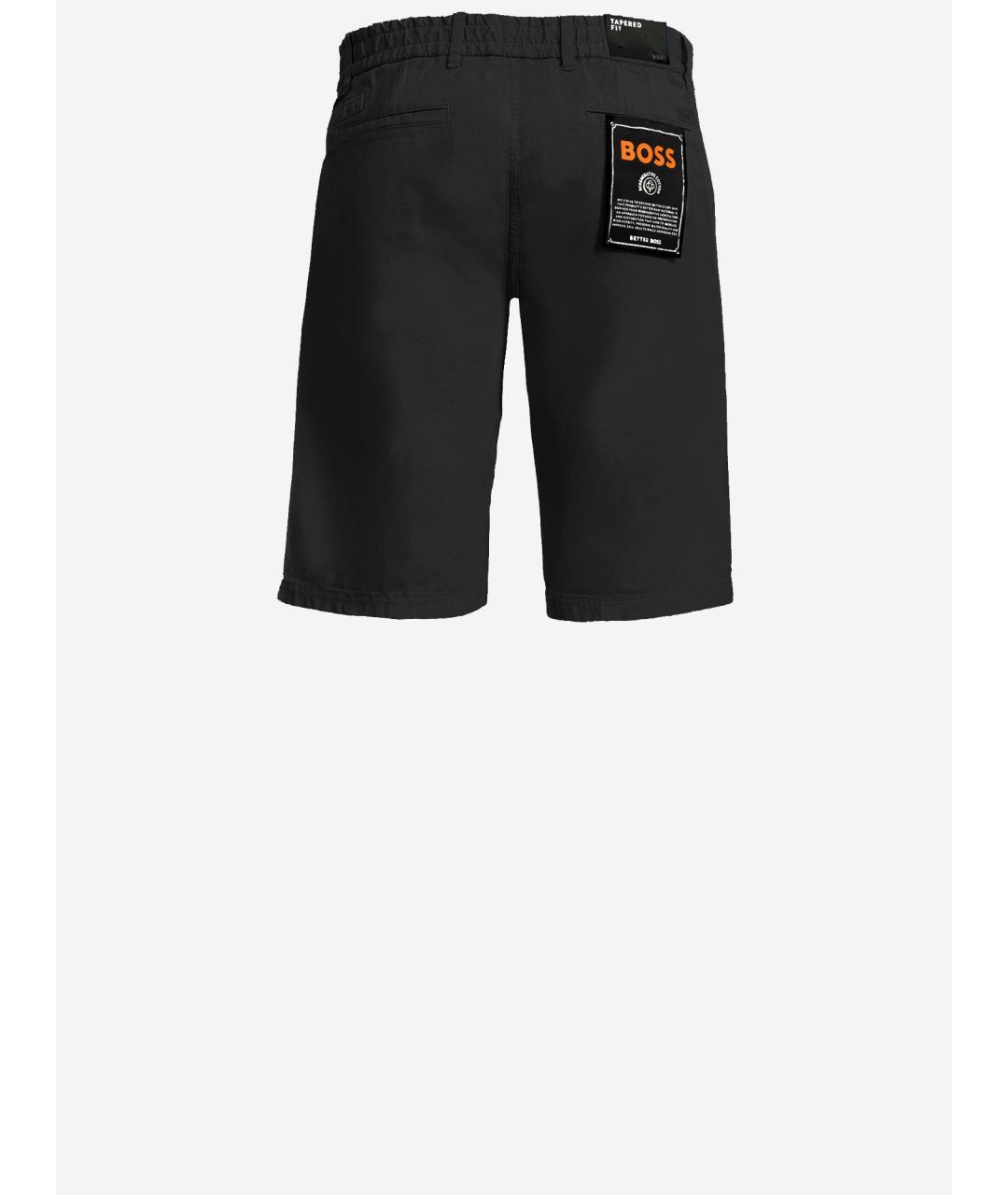 HUGO BOSS Черные хлопковые шорты, фото 2
