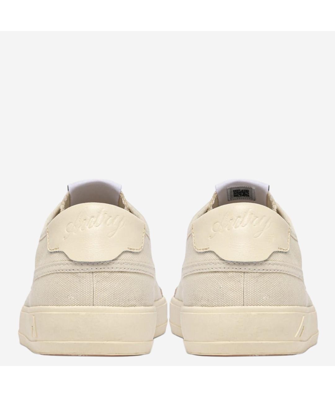 AUTRY Бежевые текстильные низкие кроссовки / кеды, фото 4