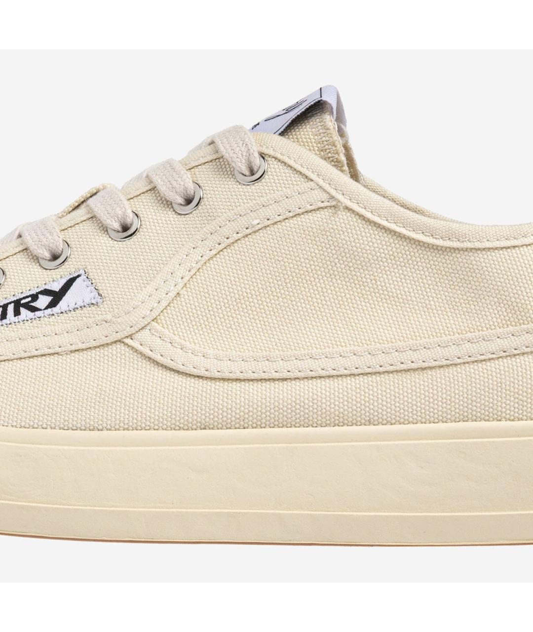 AUTRY Бежевые текстильные низкие кроссовки / кеды, фото 5