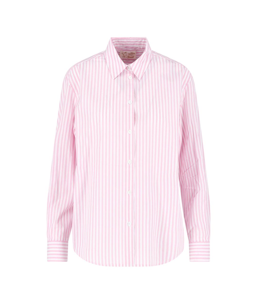 MC2 SAINT BARTH Розовая хлопковая рубашка, фото 1