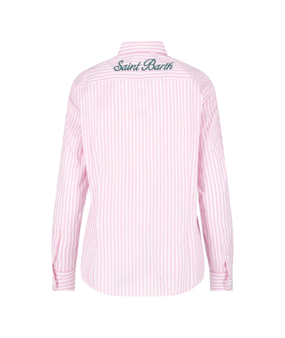 MC2 SAINT BARTH Розовая хлопковая рубашка, фото 2