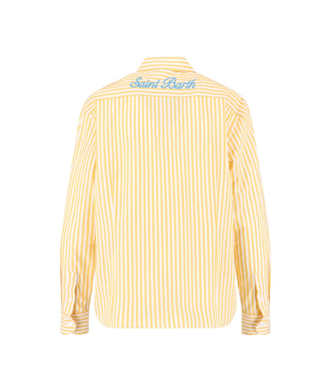 MC2 SAINT BARTH Желтая хлопковая рубашка, фото 2
