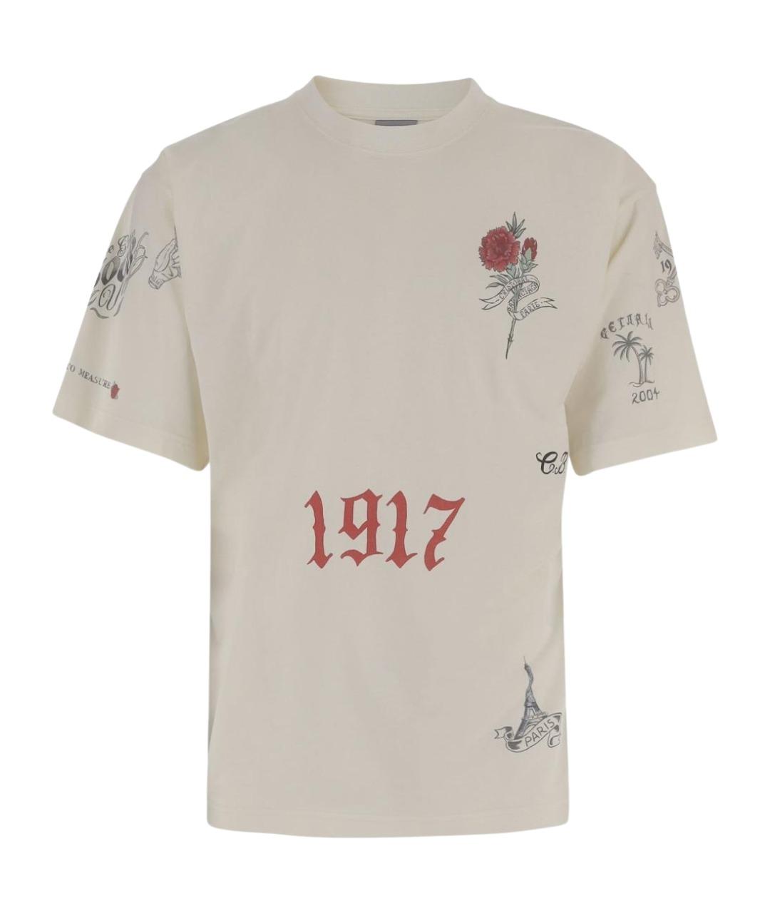 BALENCIAGA Белая хлопковая футболка, фото 1