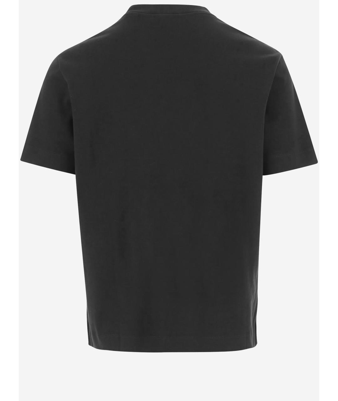 AND WANDER Черная хлопковая футболка, фото 3