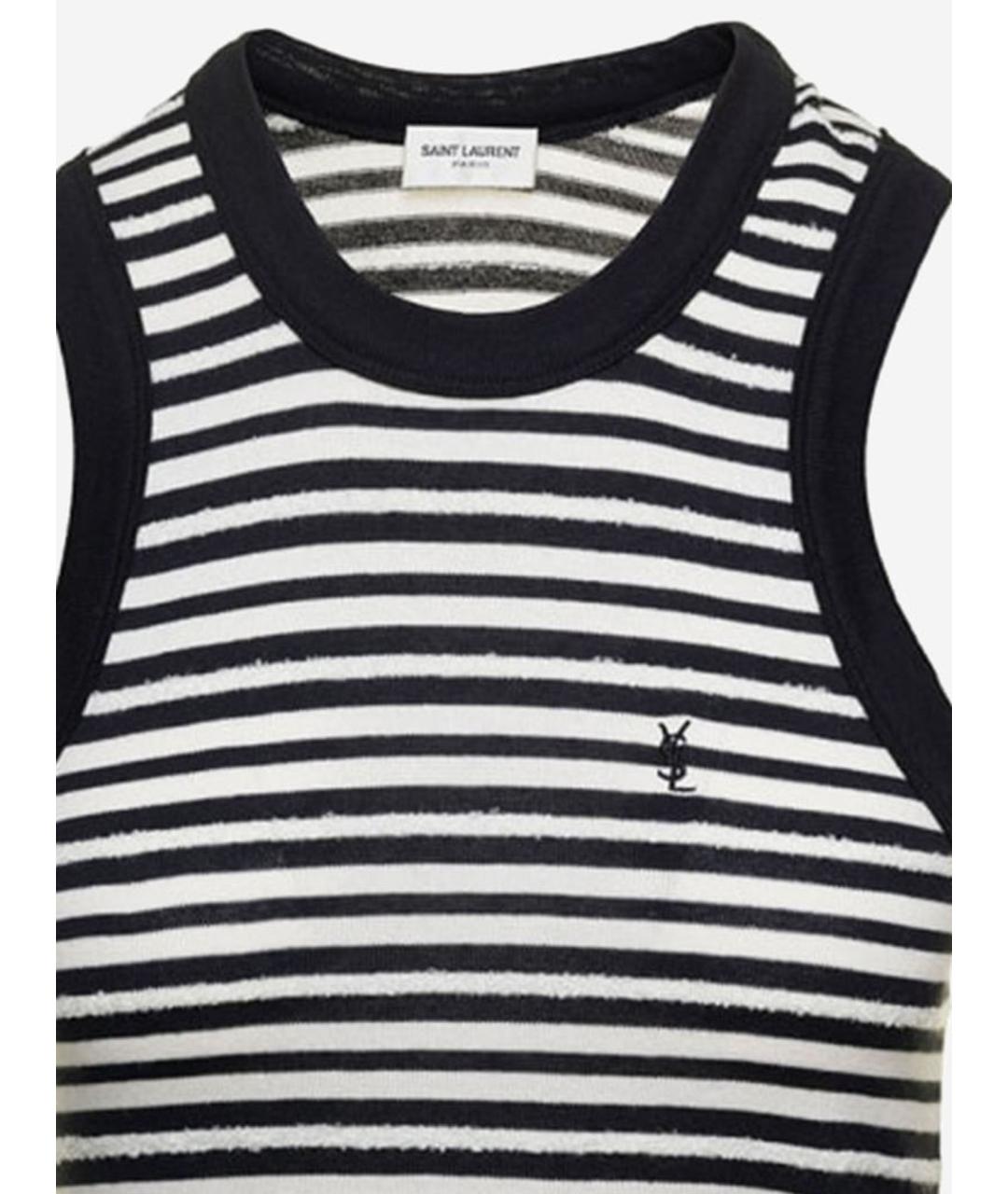 SAINT LAURENT Мульти хлопковая майка, фото 3