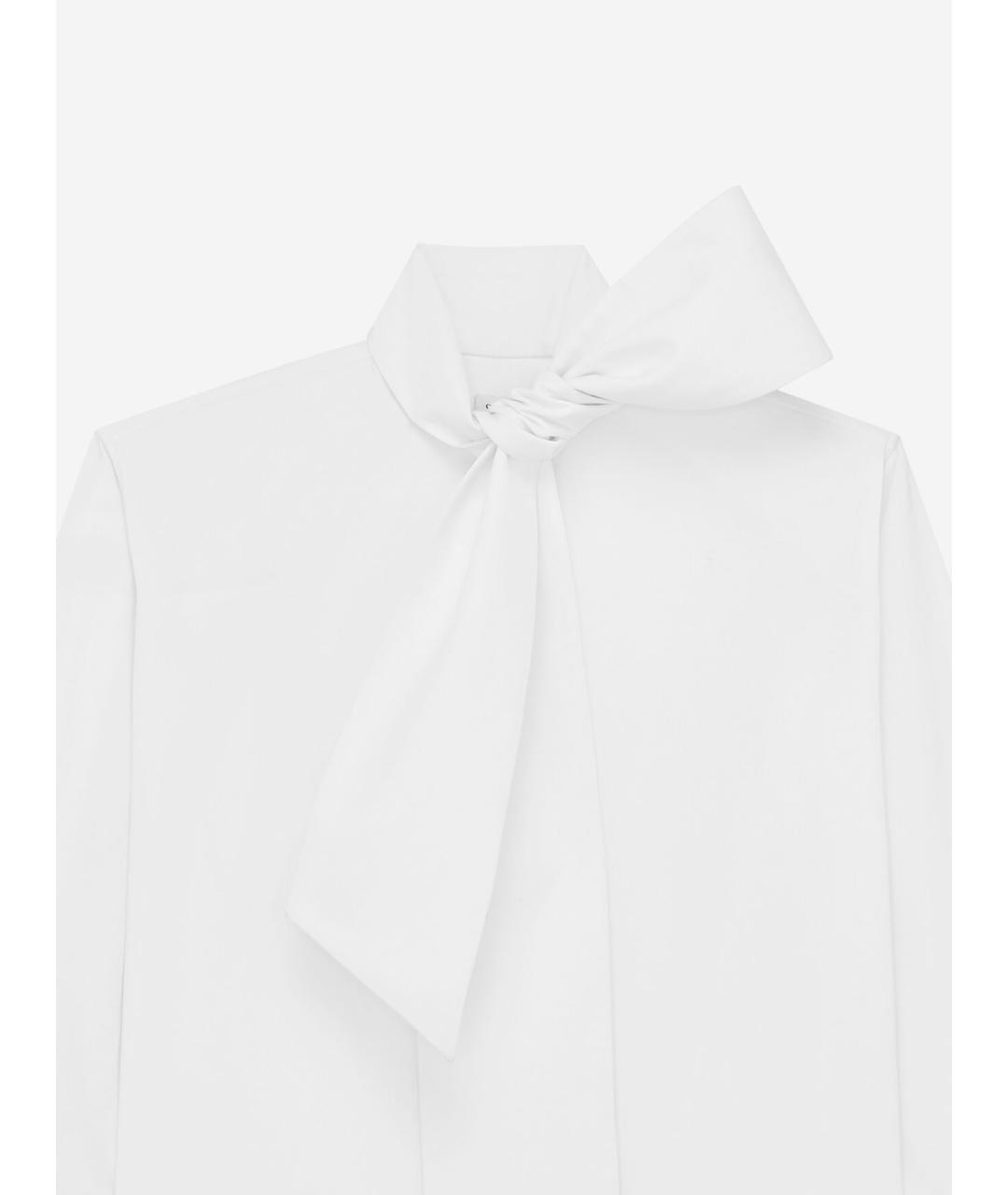 SAINT LAURENT Белая хлопковая блузы, фото 3