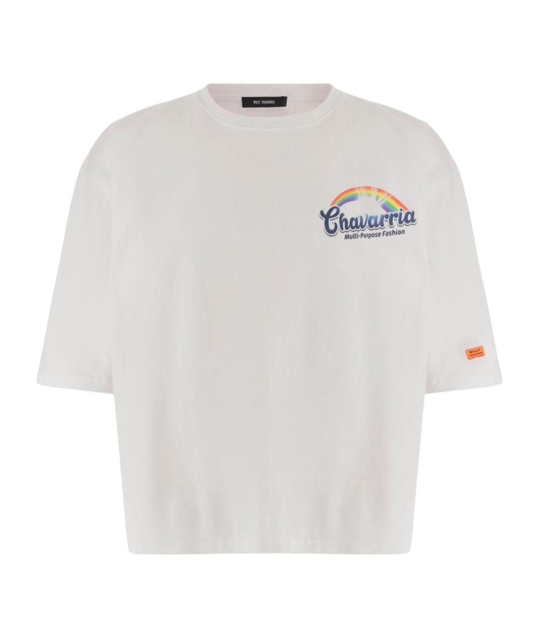 WILLY CHAVARRIA Белая хлопковая футболка, фото 1