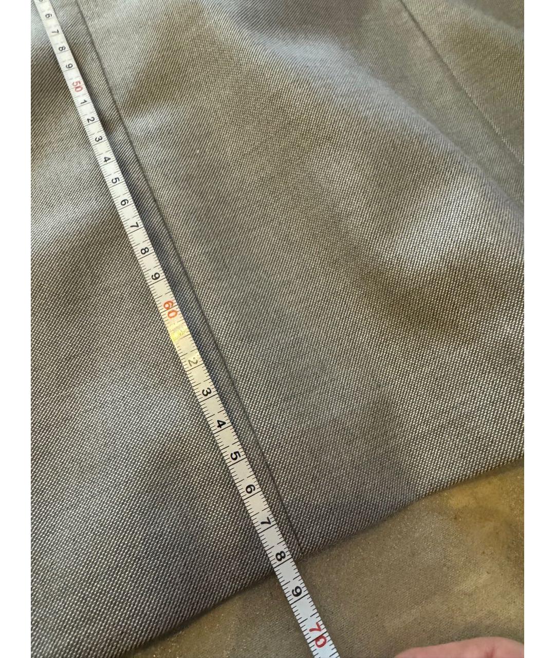 MAX MARA Серебрянный шерстяной жакет/пиджак, фото 6