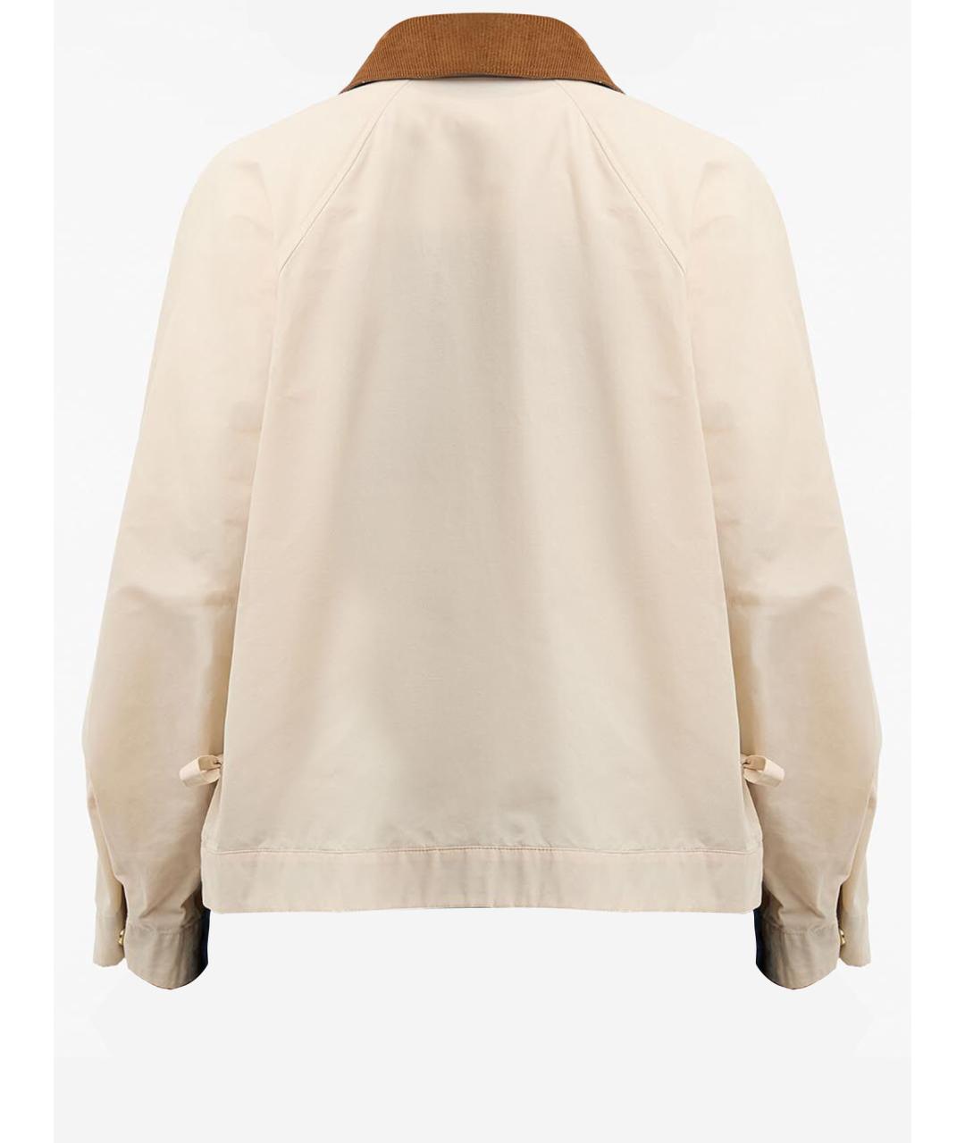 BARBOUR Бежевая полиэстеровая куртка, фото 2