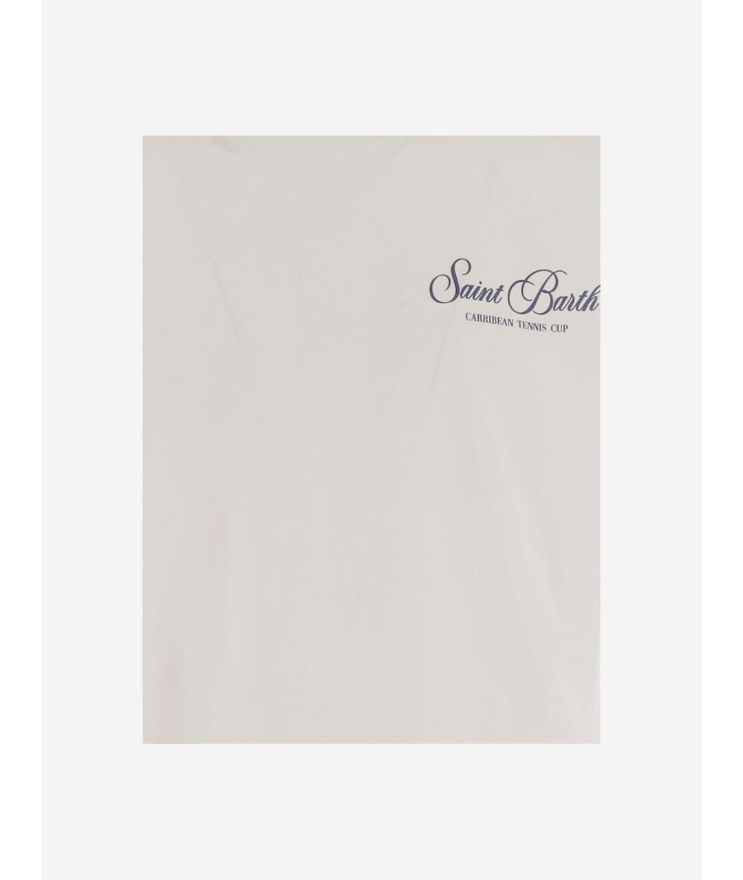 MC2 SAINT BARTH Белая хлопковая футболка, фото 3