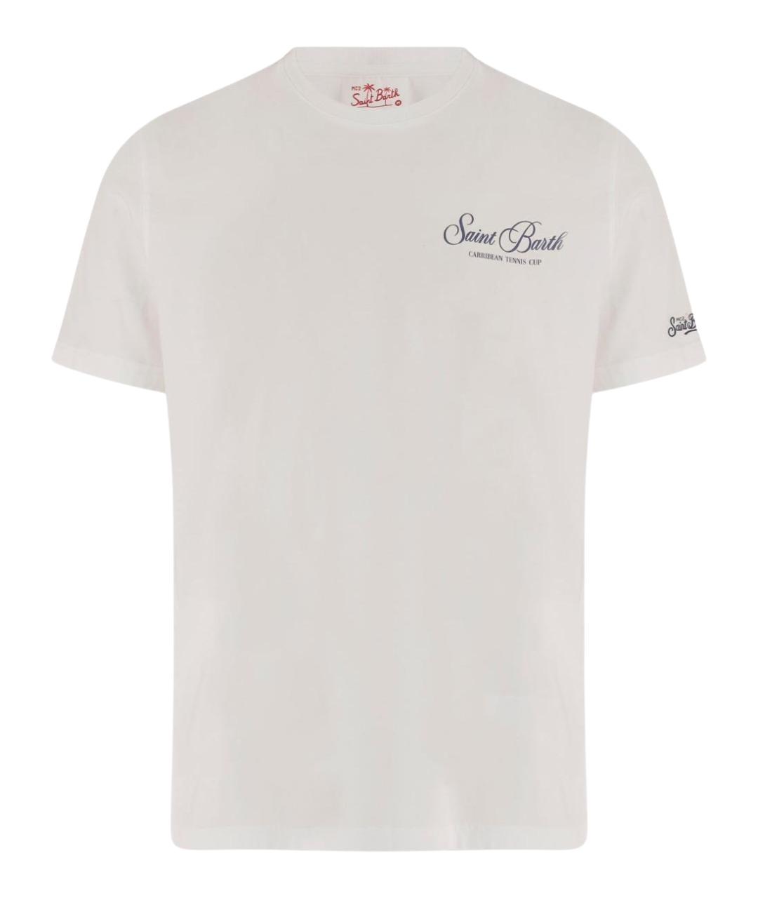 MC2 SAINT BARTH Белая хлопковая футболка, фото 1
