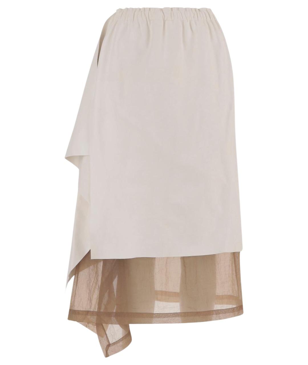 NICCOLO PASQUALETTI Бежевая юбка миди, фото 1