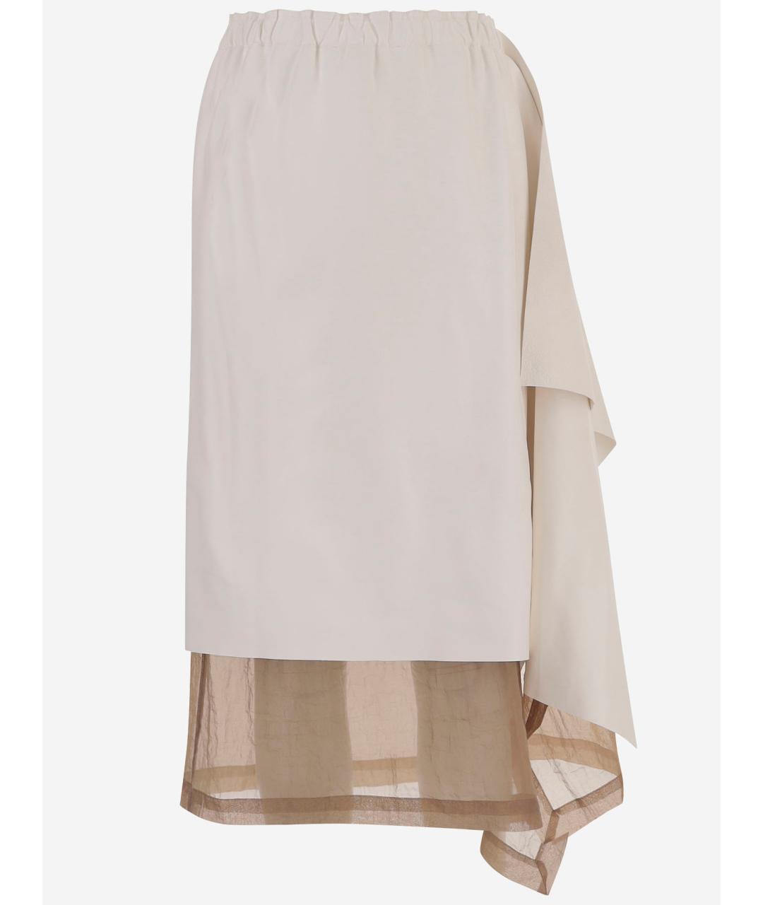 NICCOLO PASQUALETTI Бежевая юбка миди, фото 2