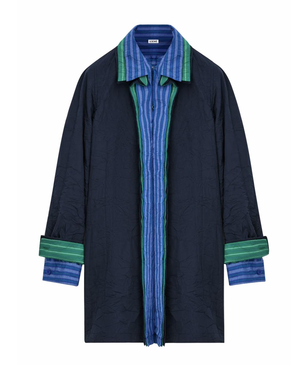 LOEWE Синее хлопковое повседневное платье, фото 1