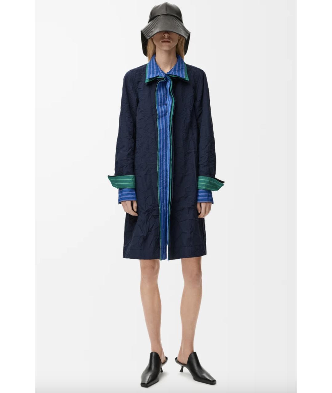 LOEWE Синее хлопковое повседневное платье, фото 5