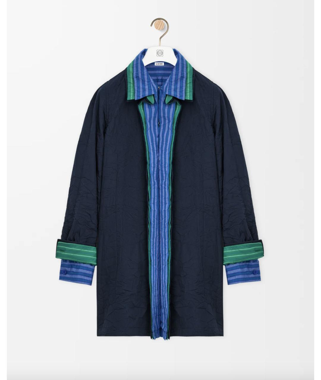 LOEWE Синее хлопковое повседневное платье, фото 6