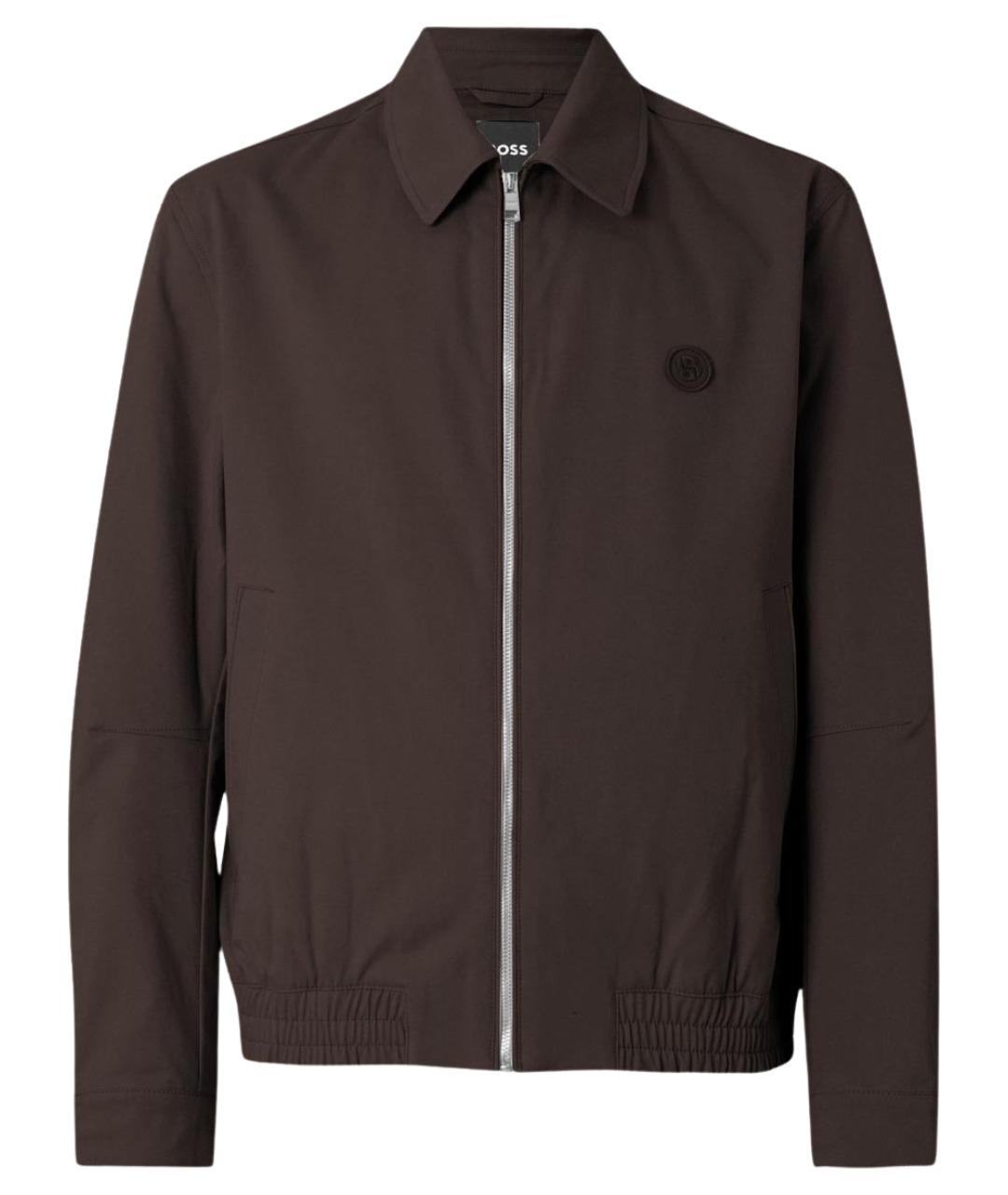 HUGO BOSS Коричневая хлопковая куртка, фото 1