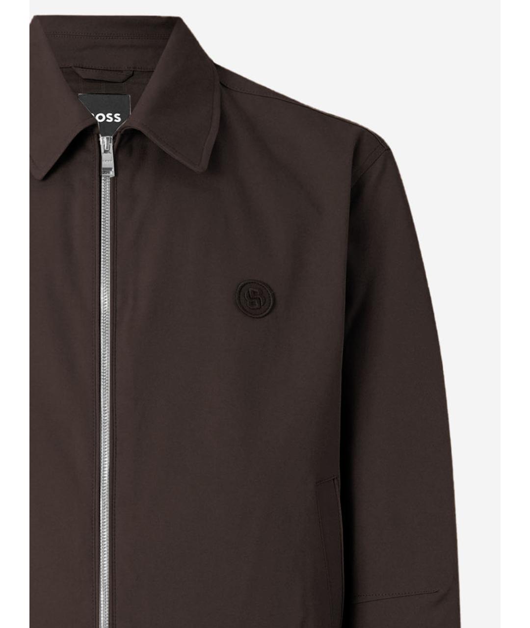 HUGO BOSS Коричневая хлопковая куртка, фото 3