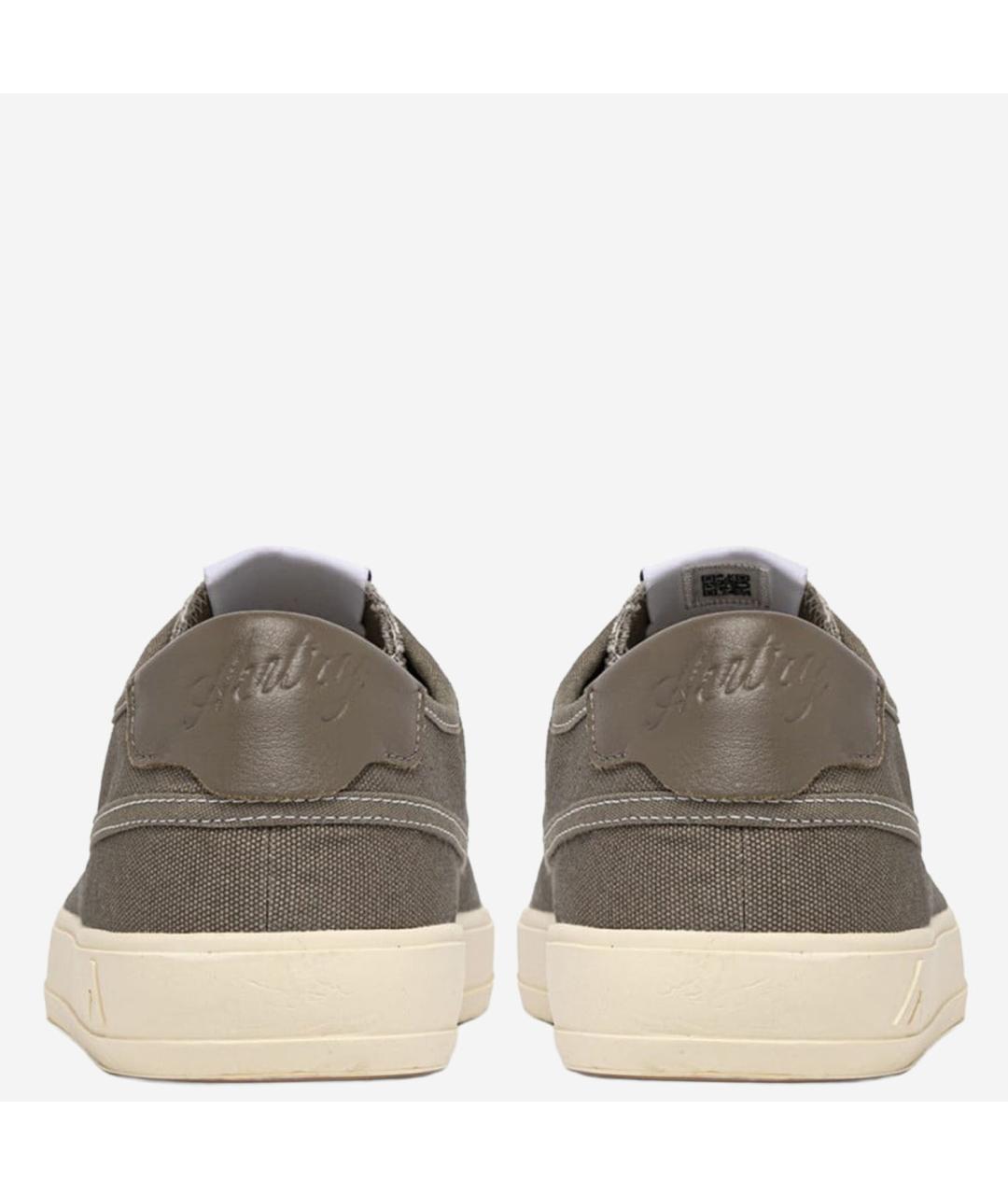 AUTRY Хаки текстильные низкие кроссовки / кеды, фото 4