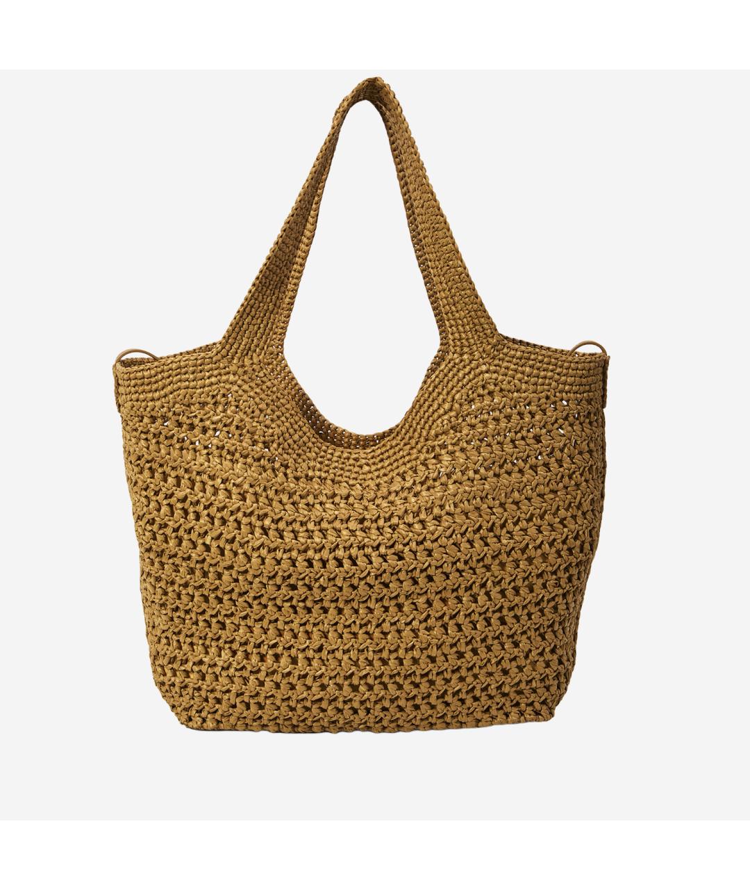 TOD'S Коричневая пелетеная сумка тоут, фото 3