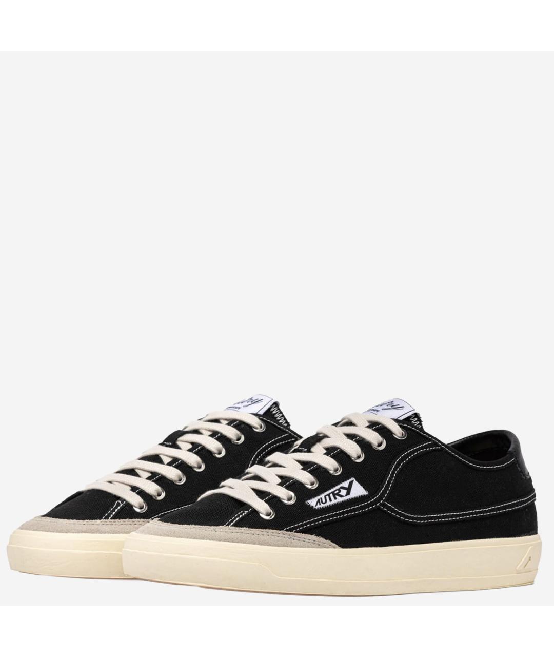 AUTRY Черные текстильные низкие кроссовки / кеды, фото 3