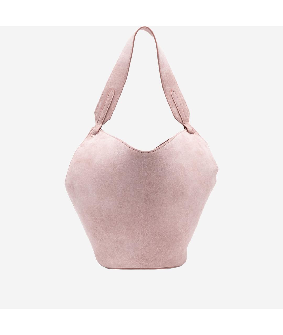 KHAITE Розовая кожаная сумка тоут, фото 3